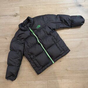 The North Face Toddler Boys/Girls 550 Down Puffer Jacket Black Green Size 5
